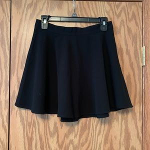 Black A-line Skirt